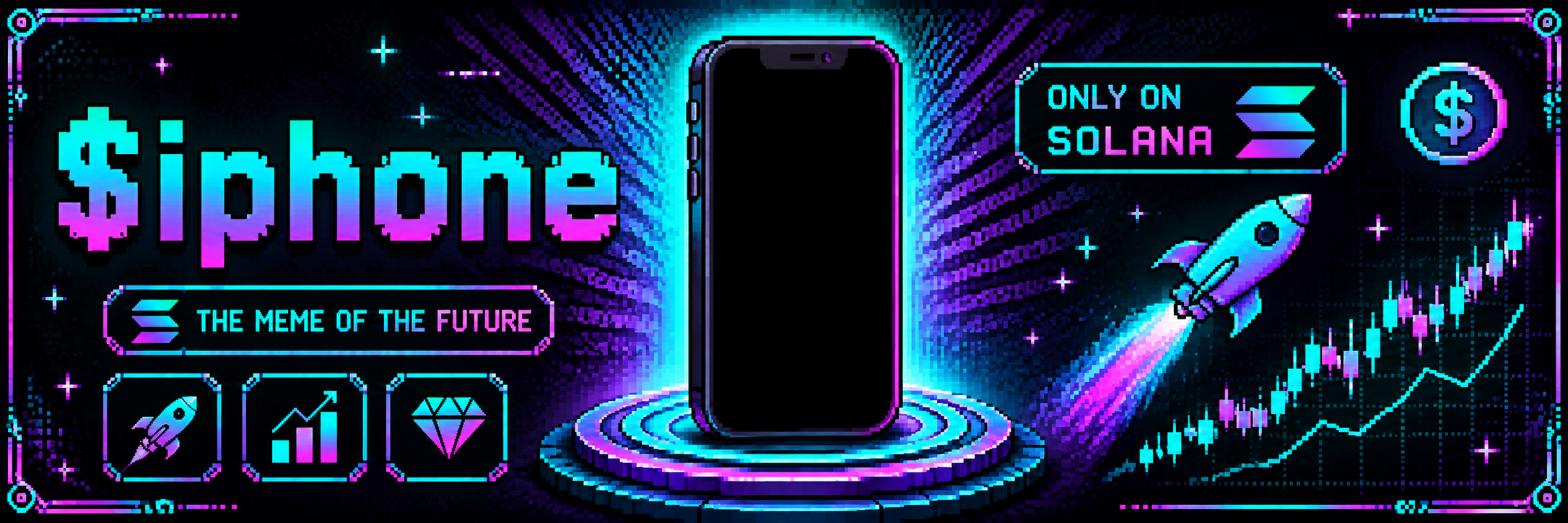 $iphone banner: the meme of the future, only on solana